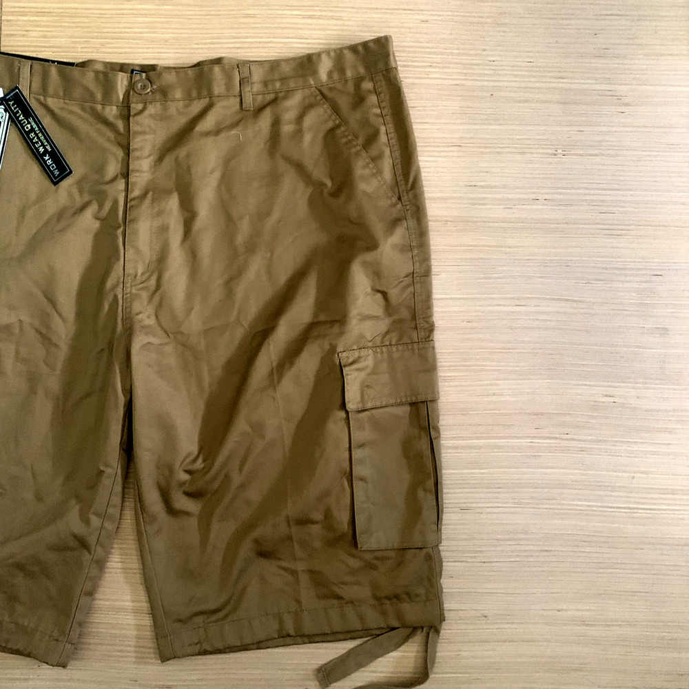 Jeanstation Superior Men's Size 50 Flat Front Cargo Shorts Big & Tall Brand New - Picture 10 of 16